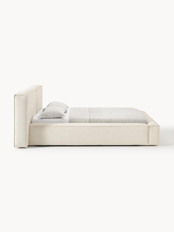 Soft, Çift Kişilik Karyola - InNature Home - Bej, Keten