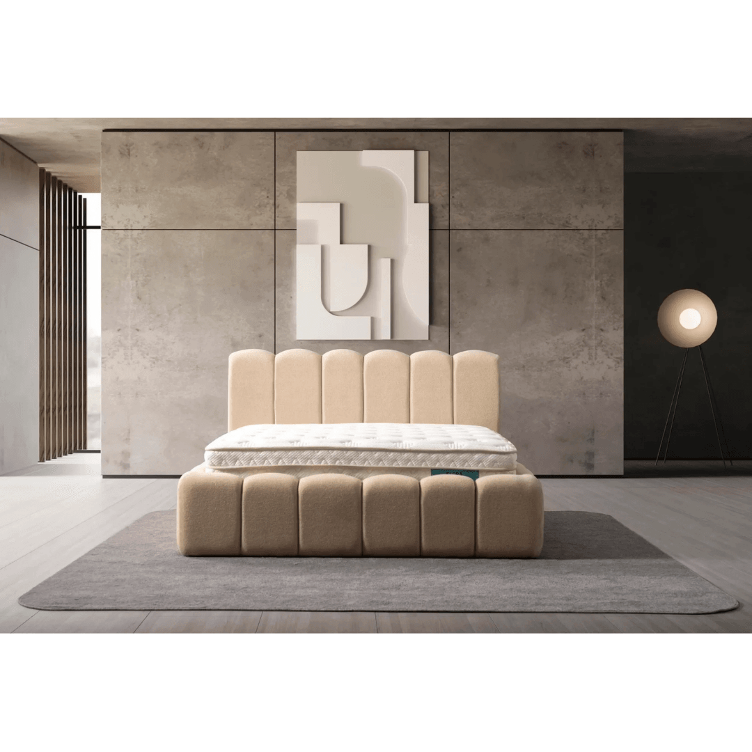 Dream Upholstered Storage Bed in Bouclé | INNATURE