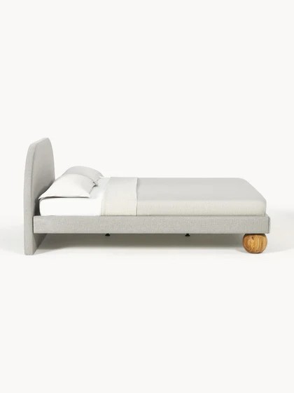Ena Ahşap Ayaklı Döşeme Karyola | InNature Home  - Gri