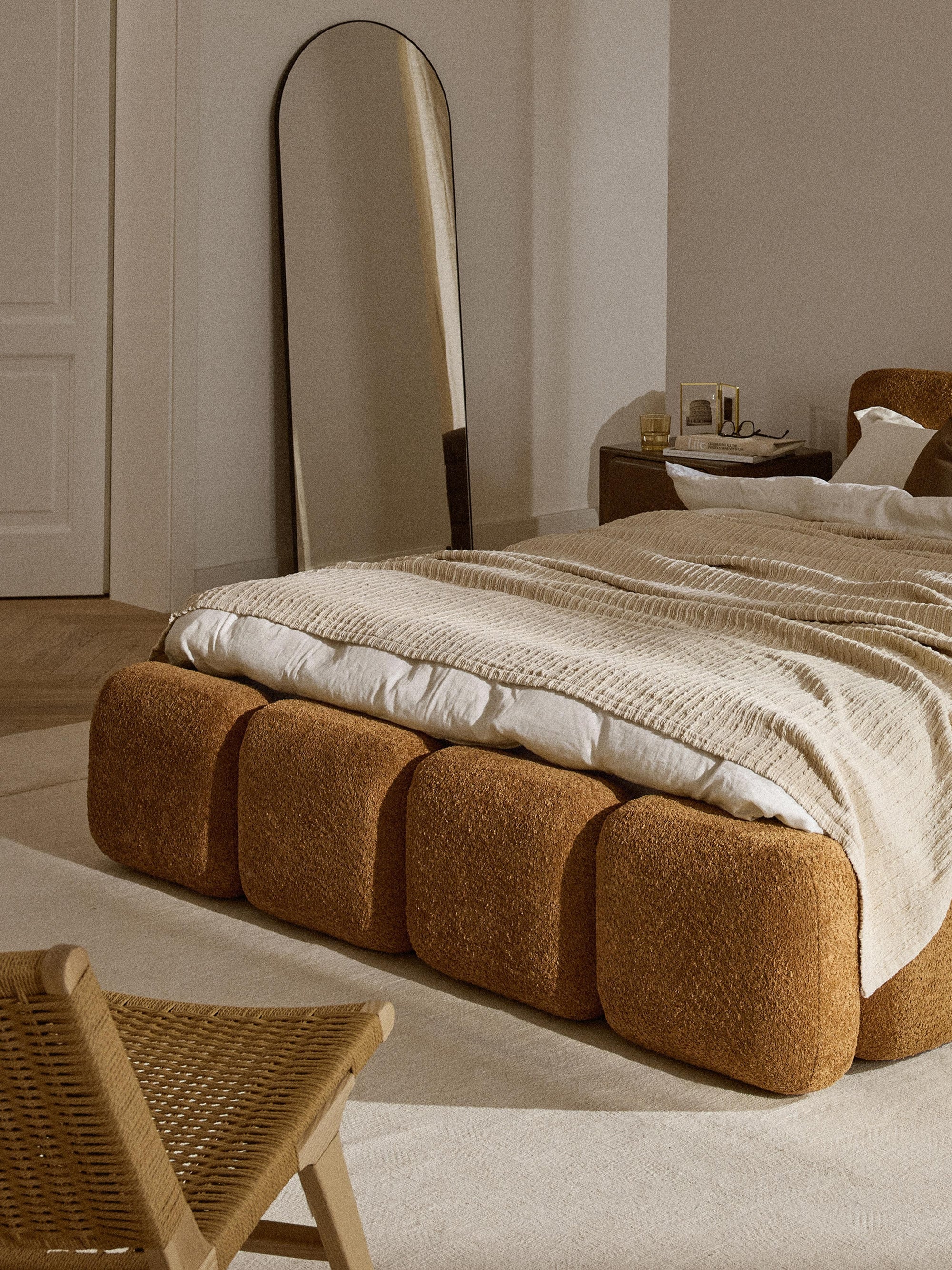 Sofia Bazalı Karyola - InNature Home  - Hardal