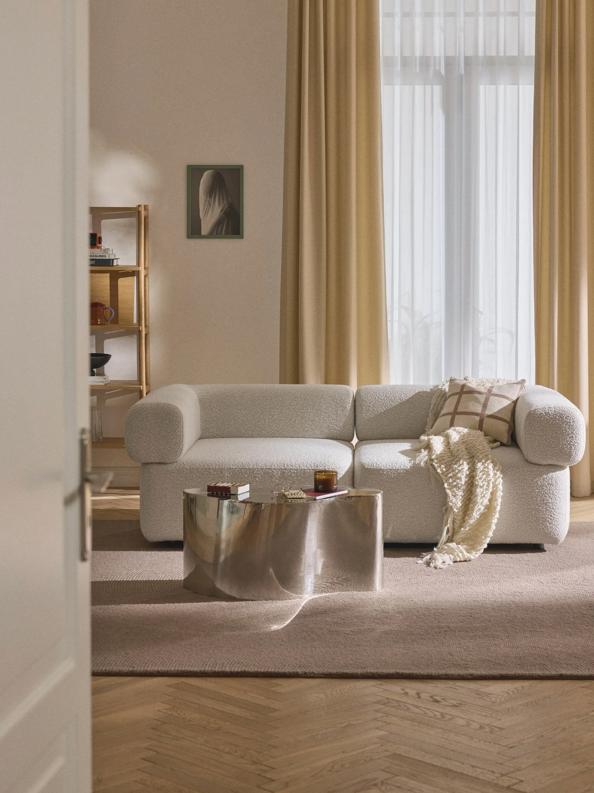 Sofia Modüler Kanepe 2-3 Kişilik - INNATURE  - Kırık Beyaz