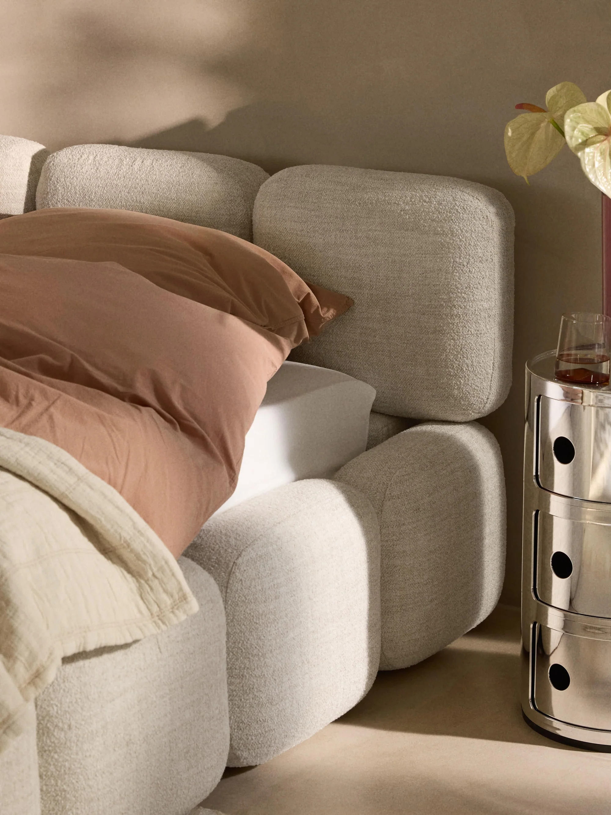 Sofia Bazalı Karyola - InNature Home  - Bej