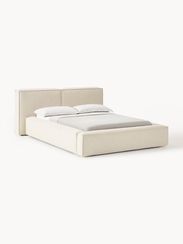 Soft, Çift Kişilik Karyola - InNature Home - Bej, Keten
