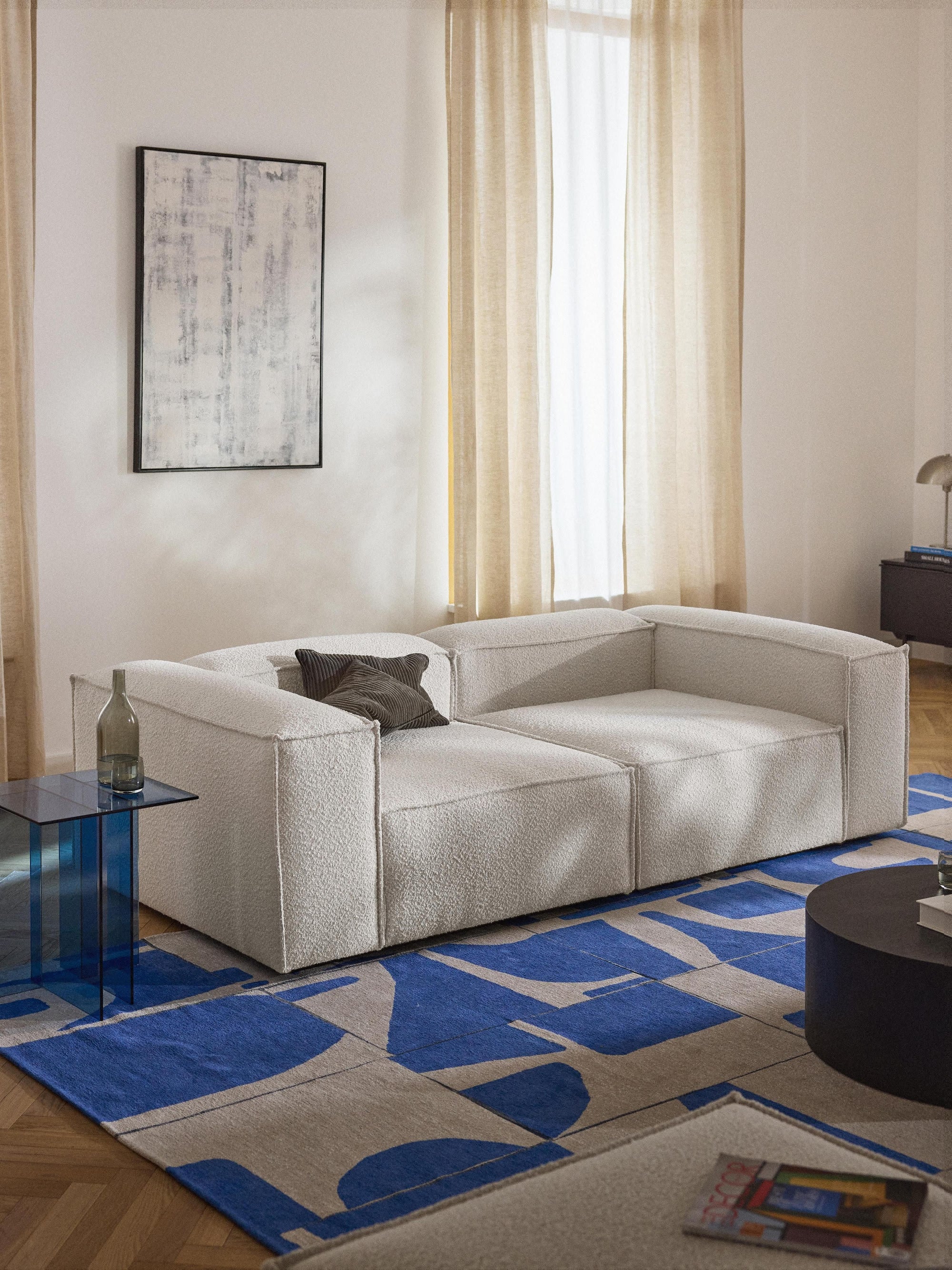 Soft Yumuşak Oturumlu Modüler Kanepe, Bukle (2-3 Kişilik) - InNature Home - Bej