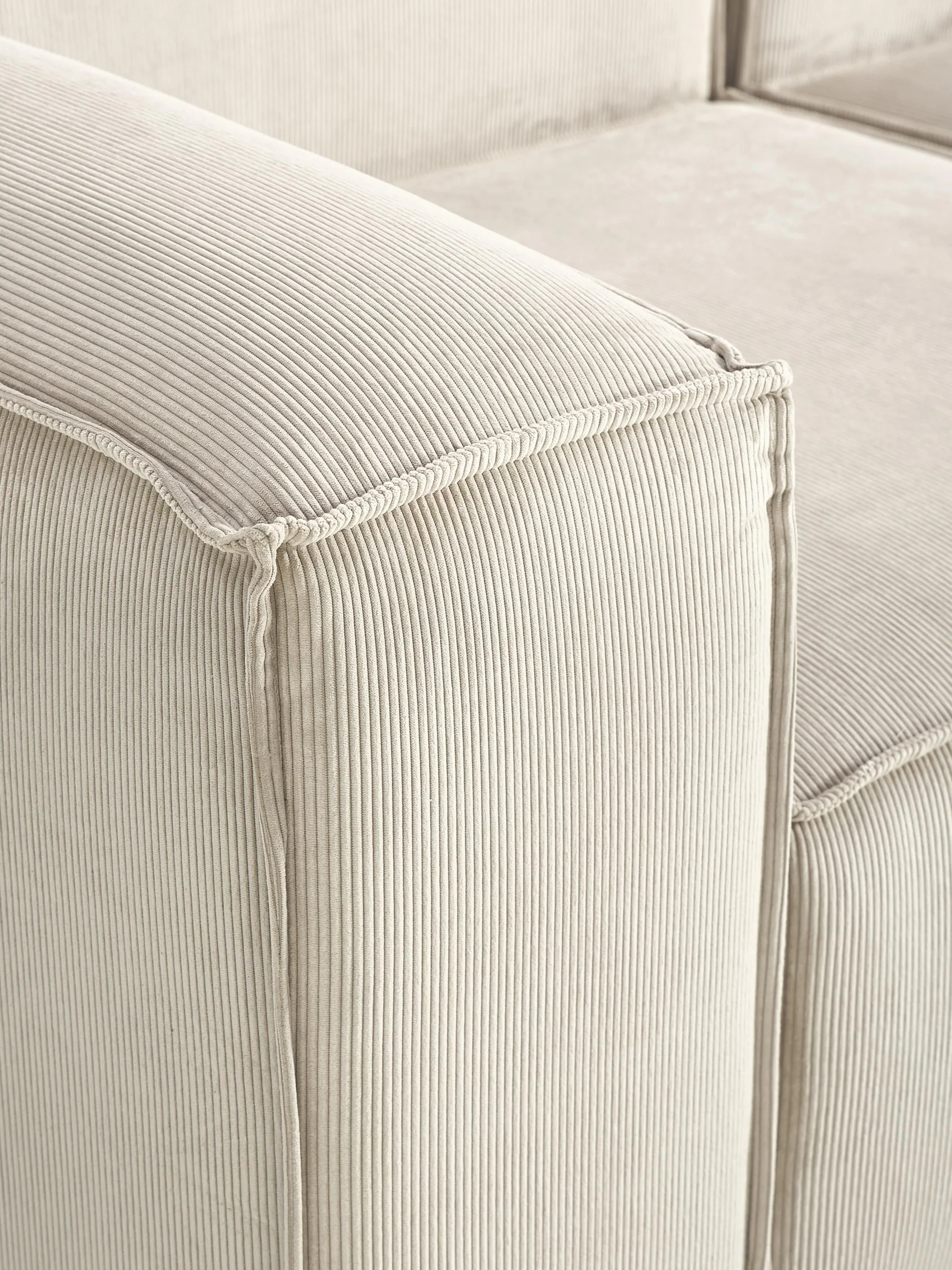 Soft Yumuşak Oturumlu Modüler Köşe, Fitilli Kadife (3-4 Kişilik) - InNature Home