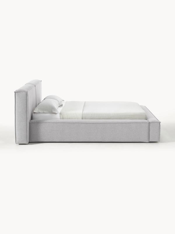 Soft, Çift Kişilik Karyola - InNature Home - Gri, Keten
