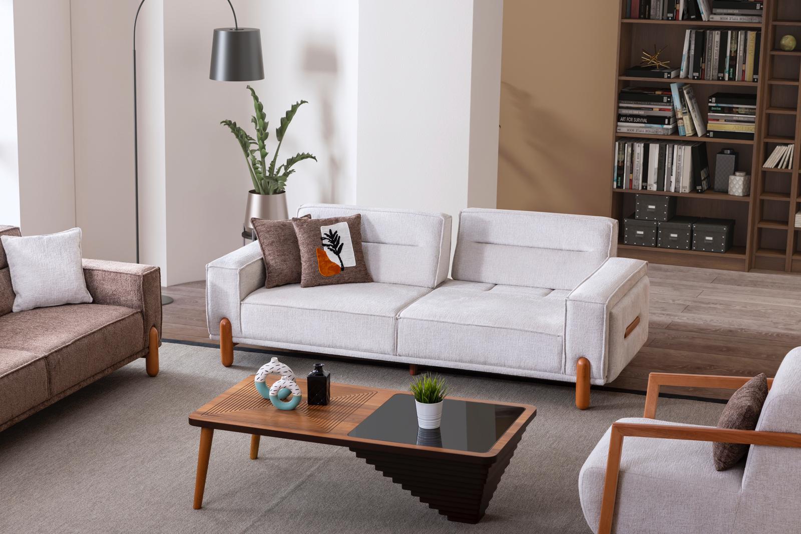 Alaska Yumuşak Oturumlu Bohemian Kanepe - InNature Home - Alsaka Krem Kanepe