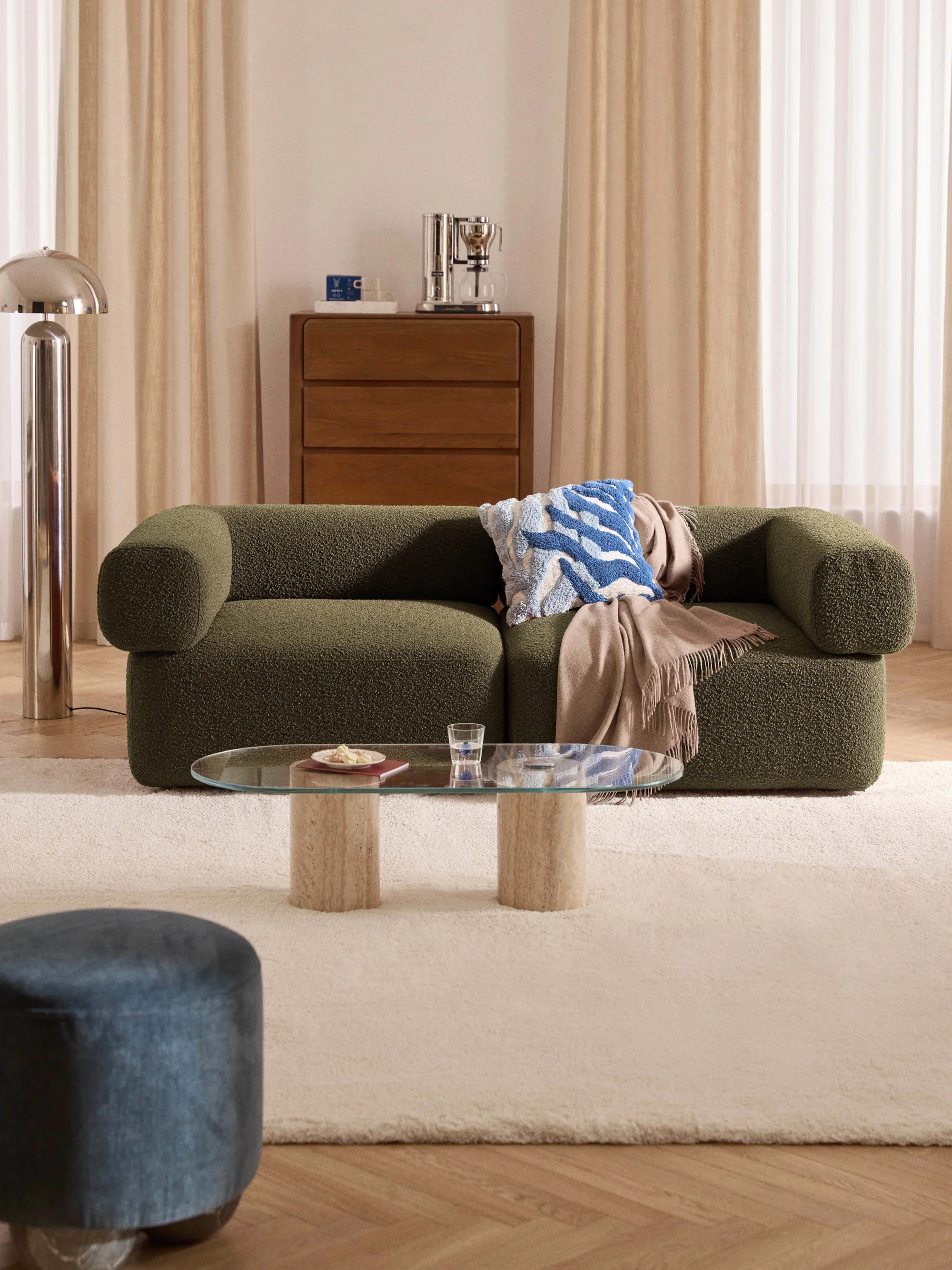 Sofia Modüler Kanepe 2-3 Kişilik - INNATURE  - Yeşil