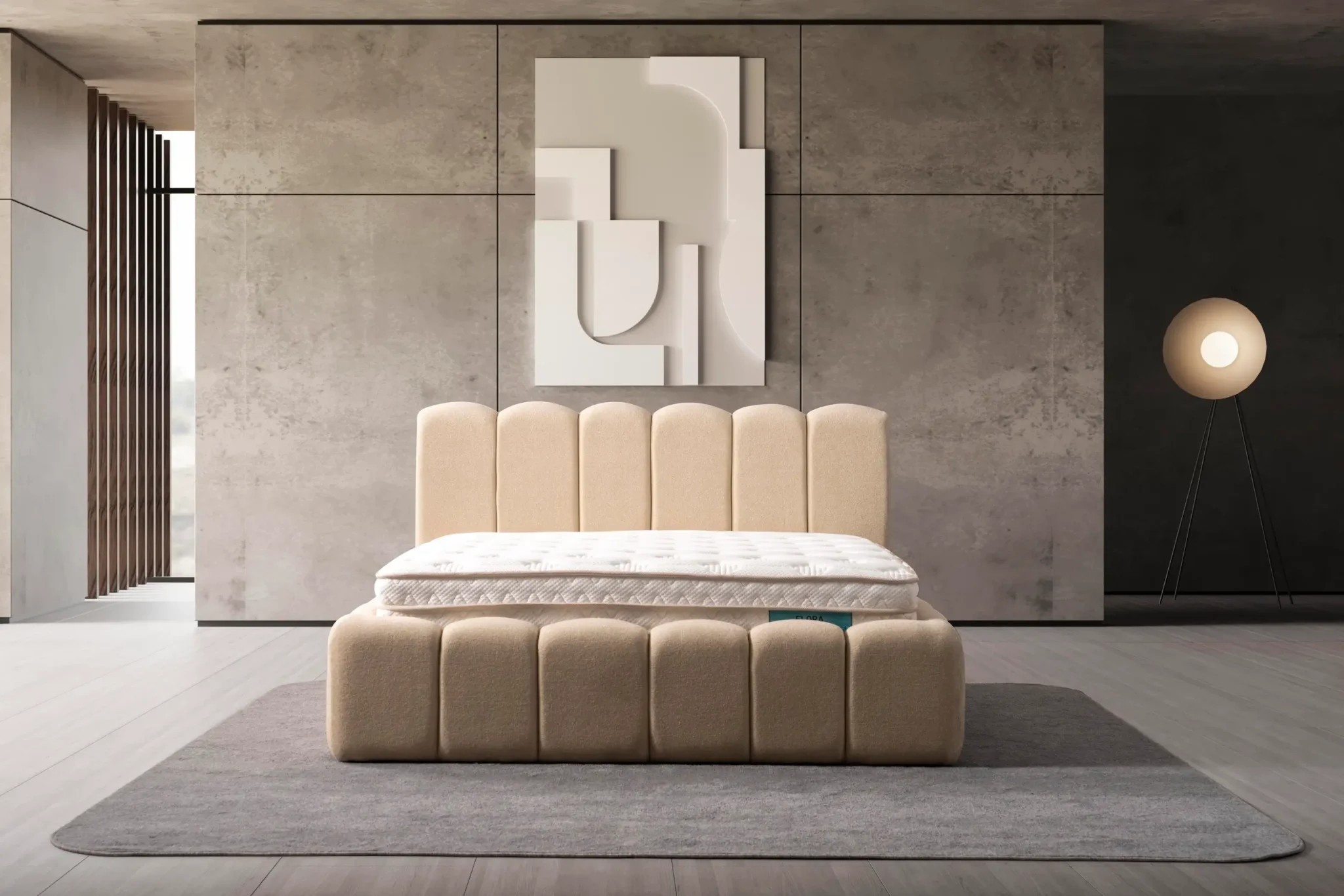 Dream Upholstered Storage Bed in Bouclé | INNATURE