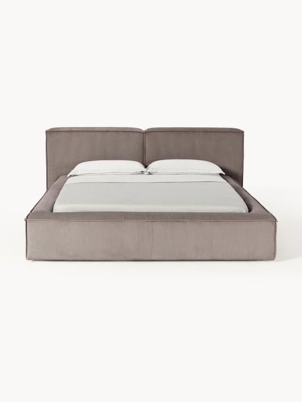 Soft, Çift Kişilik Karyola - InNature Home - Kahverengi, Fitiili Kadife