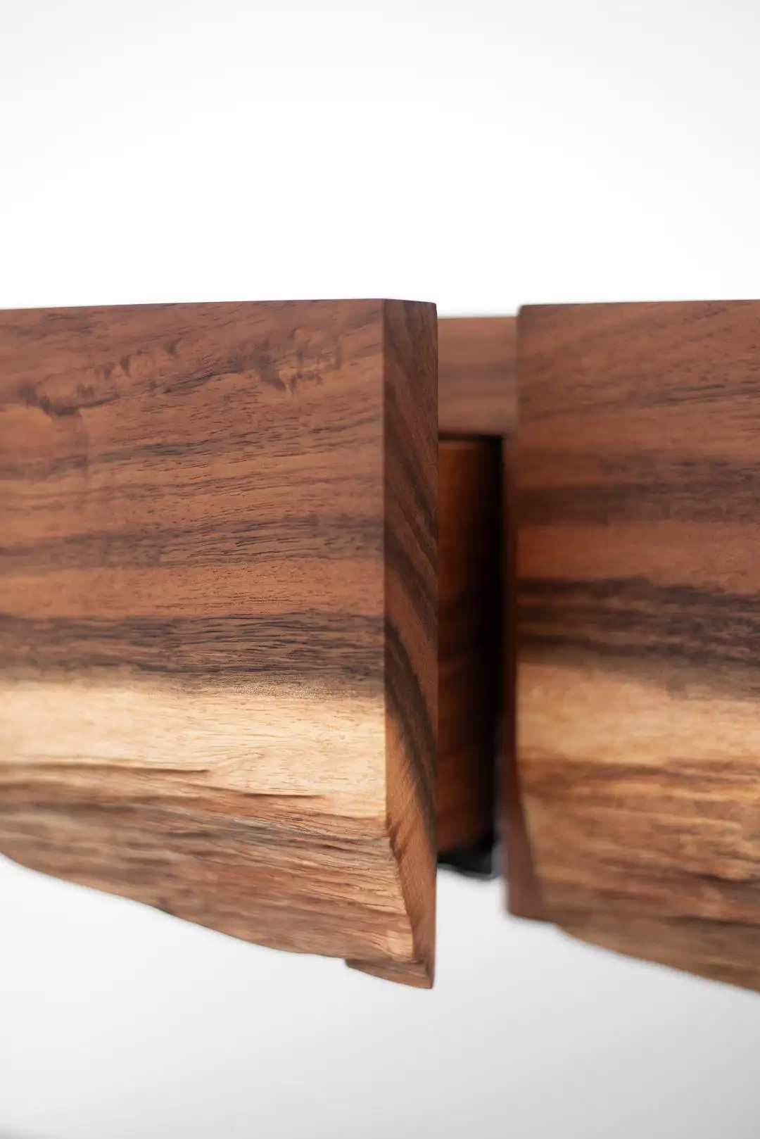 Contemporary Live Edge Sideboard with Drawers | Handcrafted in Wooden Hardwood | INNATURE