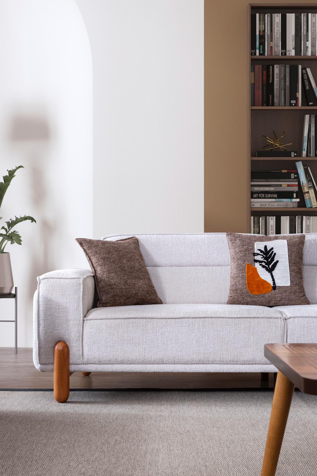 Alaska Yumuşak Oturumlu Bohemian Kanepe - InNature Home - Alsaka Krem Kanepe