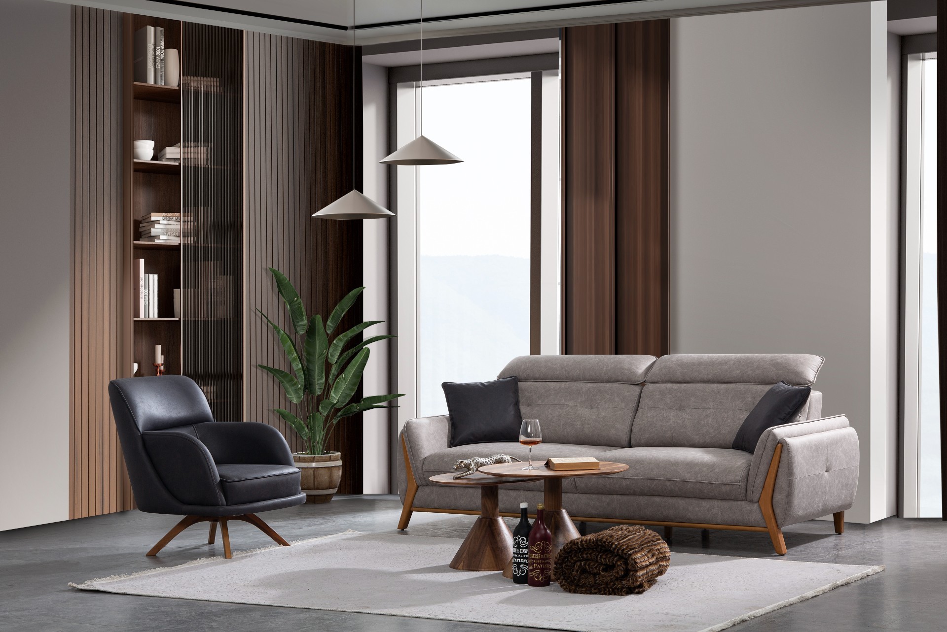 Rio Ayarlanabilir Sırt Mekanizmalı Koltuk Takımı - InNature Home