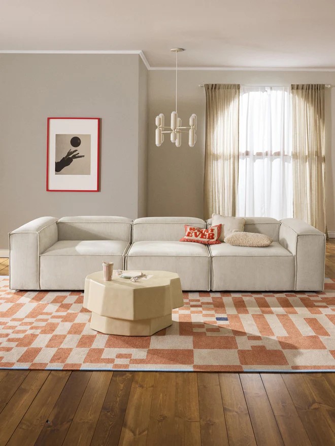 Soft Moduler Sofa Corduroy - InNature Home - Soft Ivory Sofa