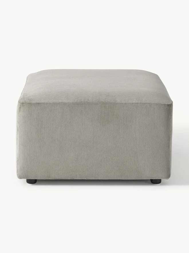 Stella Puf - InNature Home  - Fitilli Kadife, Gri