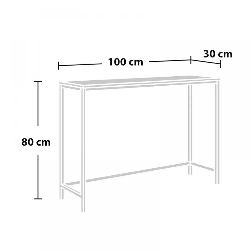 Canvas Dresuar - InNature Home - Canvas Siyah Mermer Desenli Dresuar