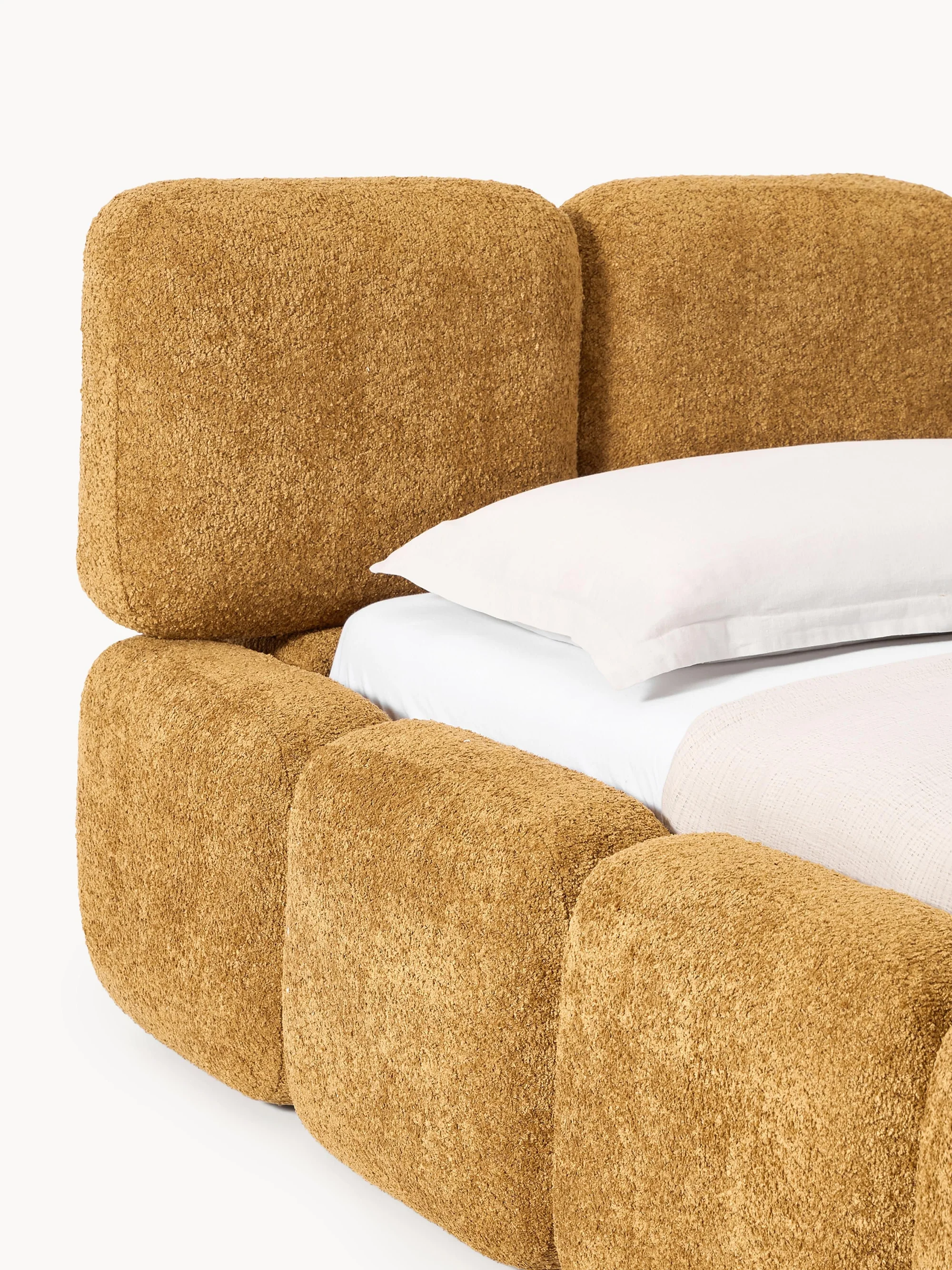 Sofia Bazalı Karyola - InNature Home  - Hardal