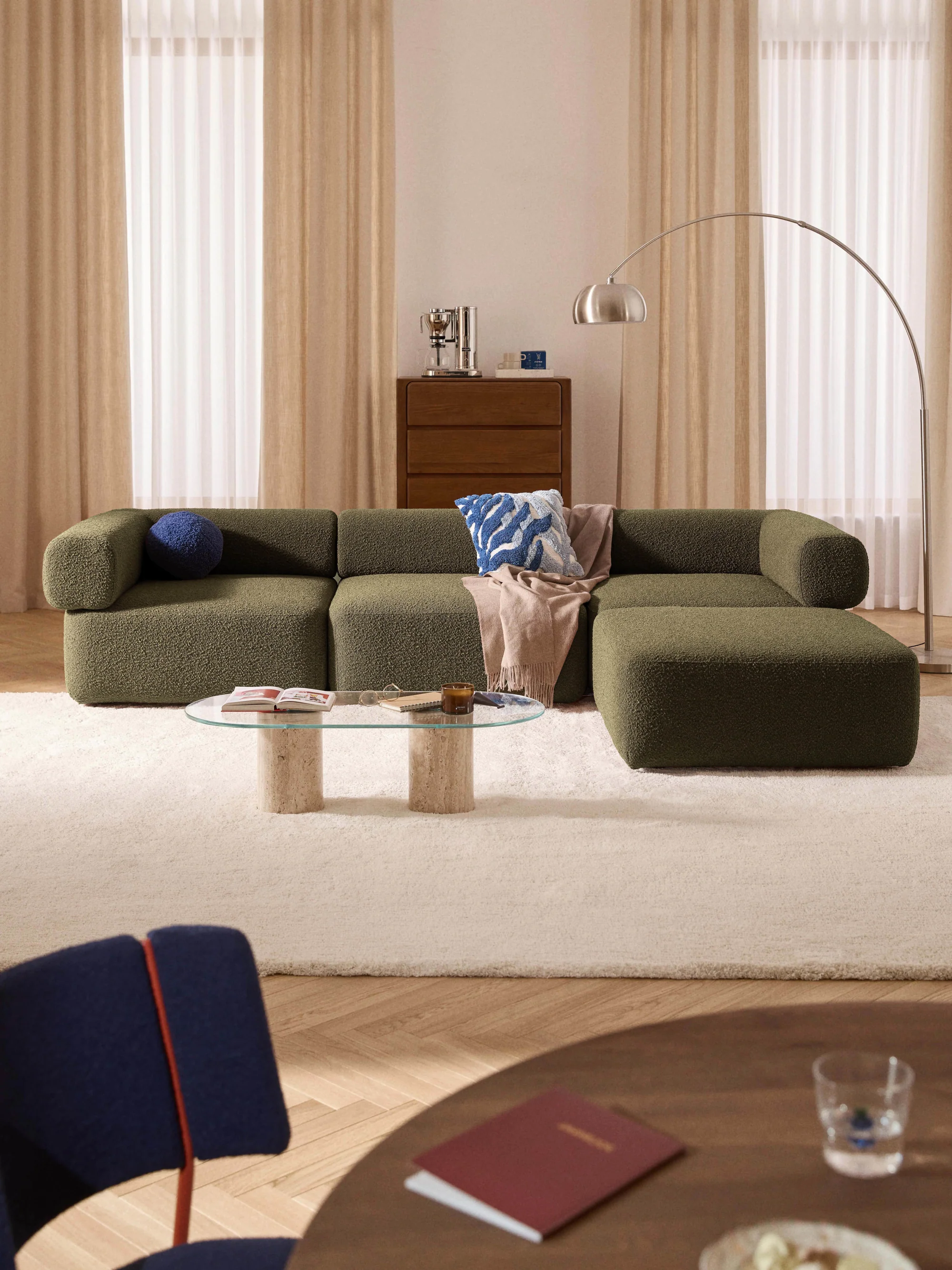 Sofia Modüler Köşe 3-4 Kişilik - INNATURE  - Yeşil