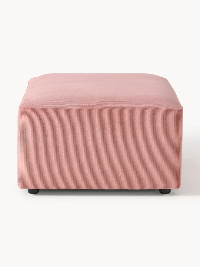 Stella Puf - InNature Home  - Fitilli Kadife, Pembe