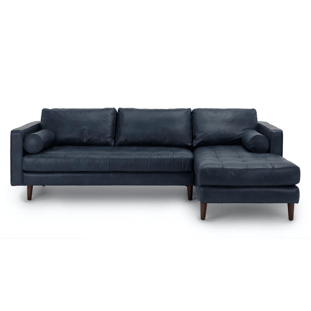 Molis Sectional, Oxford Blue