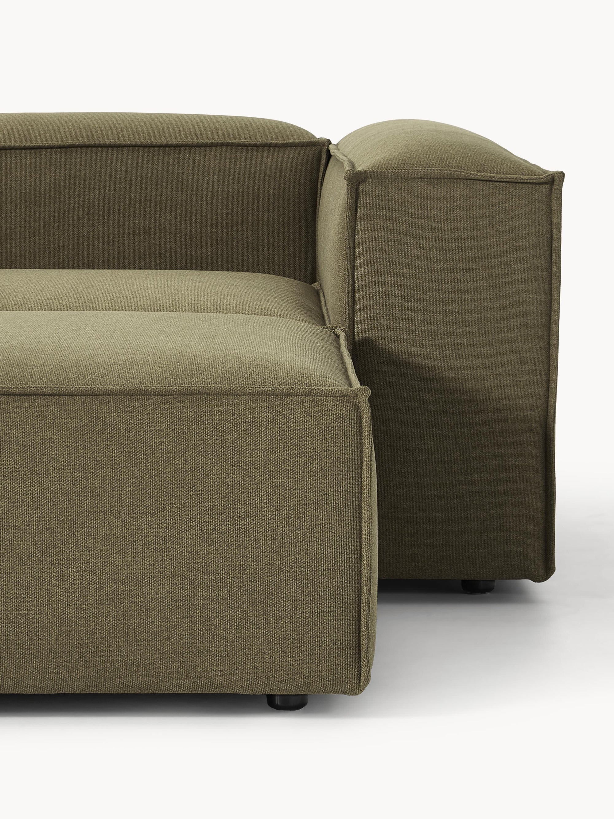 Soft Yumuşak Oturumlu Modüler Köşe, Keten (3-4 Kişilik) - InNature Home - Yeşil