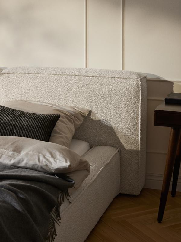 Soft, Çift Kişilik Karyola - InNature Home - Açık Bej, Bukle