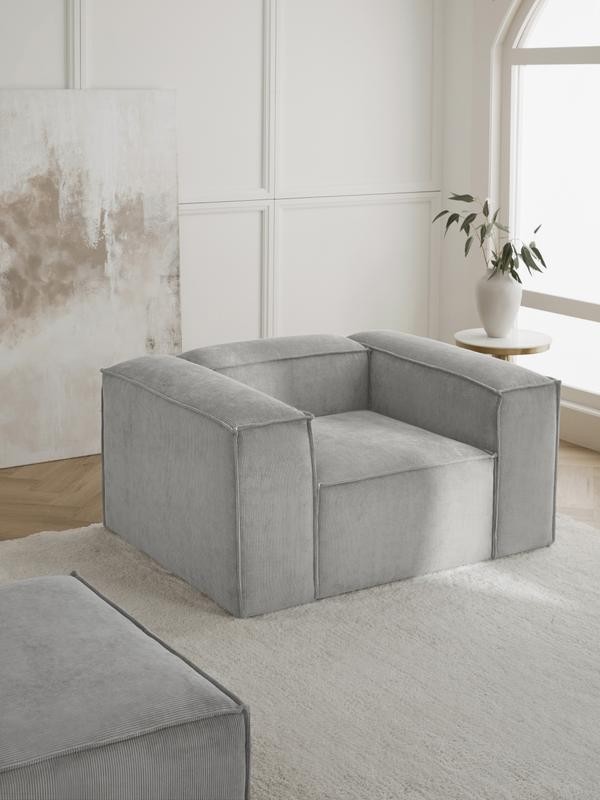 Soft Armchair, Linen - InNature Home - Grey