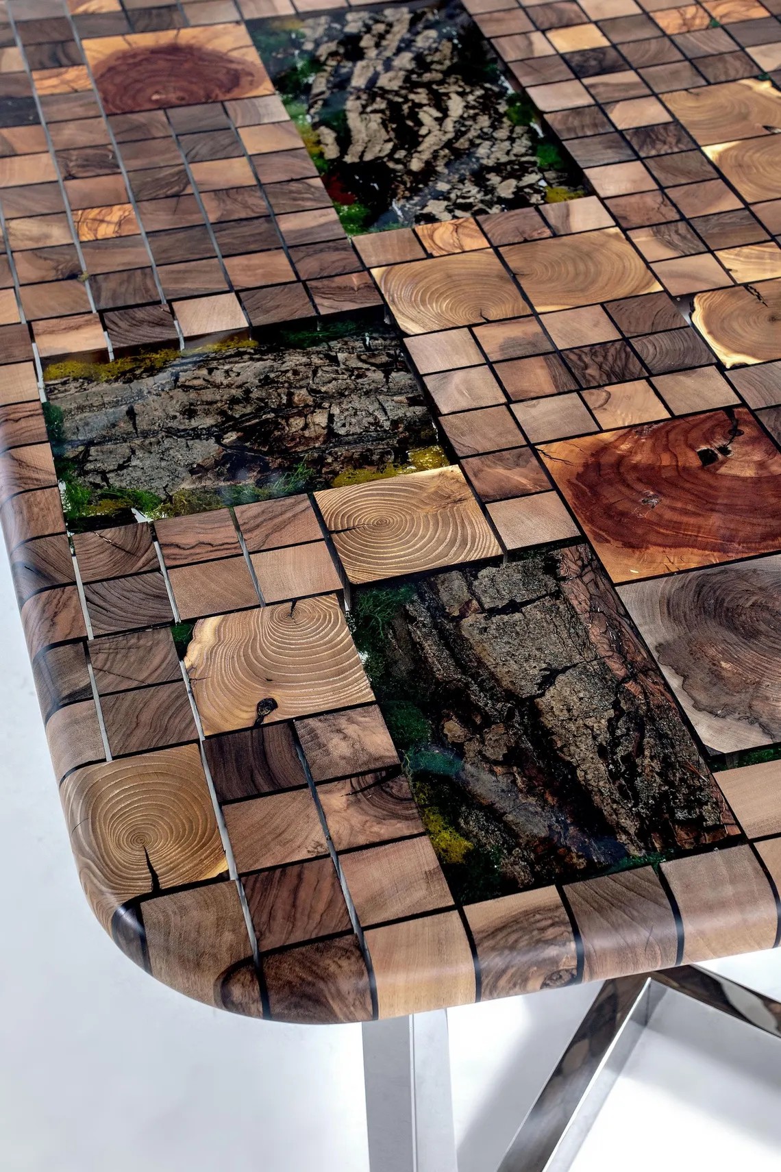 Jungle Epoxy Table, Custom Epoxy Table, Walnut Epoxy Table, Farmhouse Table InNature Home