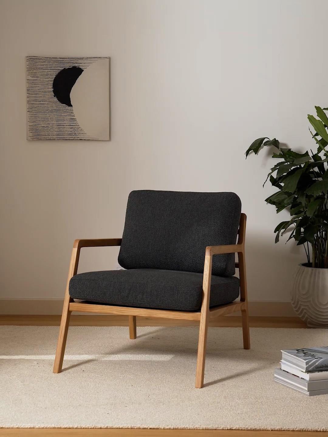 Panama Armchair - InNature Home - Panama Armchair Oak, Anthracite