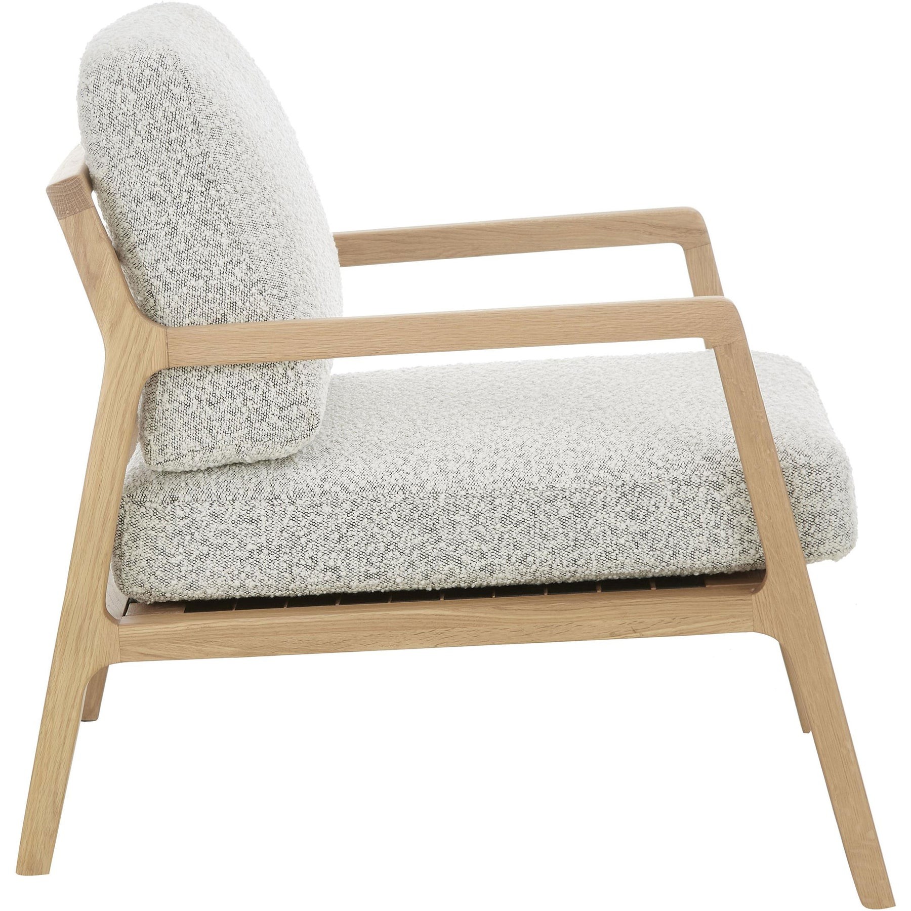 Panama Armchair - InNature Home - Panama Armchair, Oak, Gray Fabric