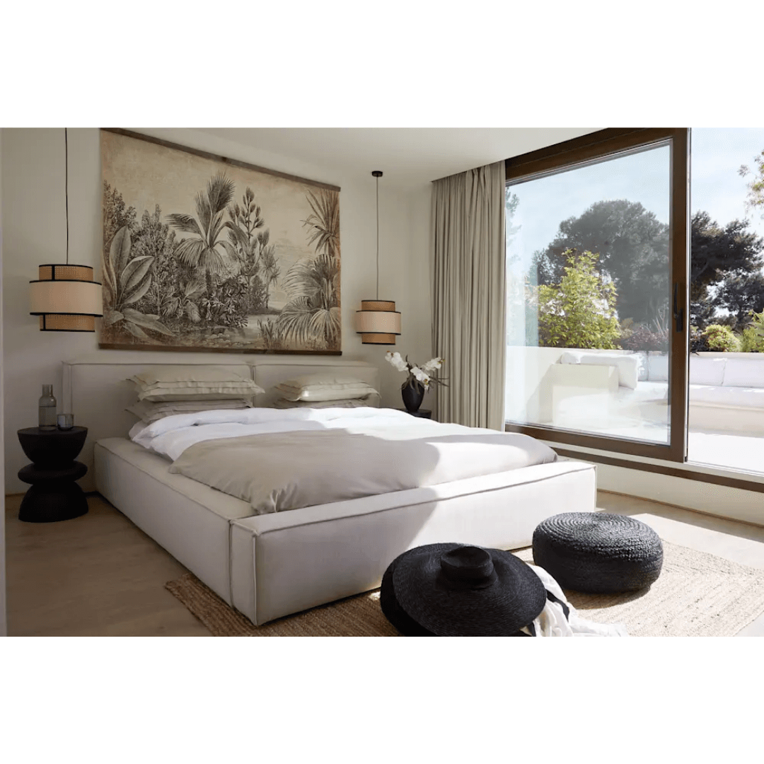 Soft, Çift Kişilik Karyola - InNature Home - Bej, Keten