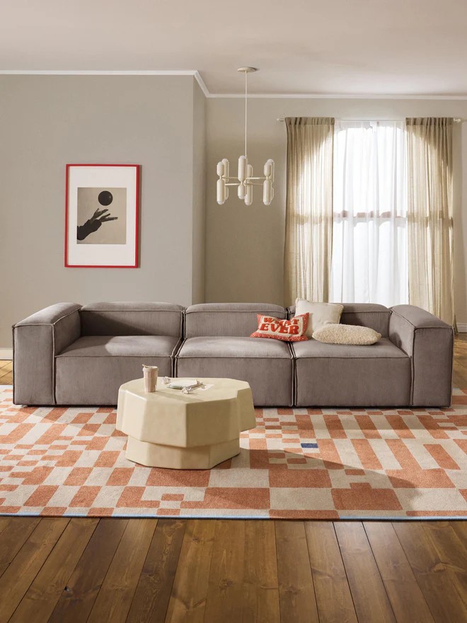 Soft Moduler Sofa Corduroy - InNature Home - Soft Sofa, Brown