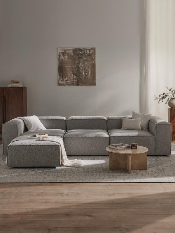 Soft Moduler Corner Boucle - InNature Home - Gri Bukle