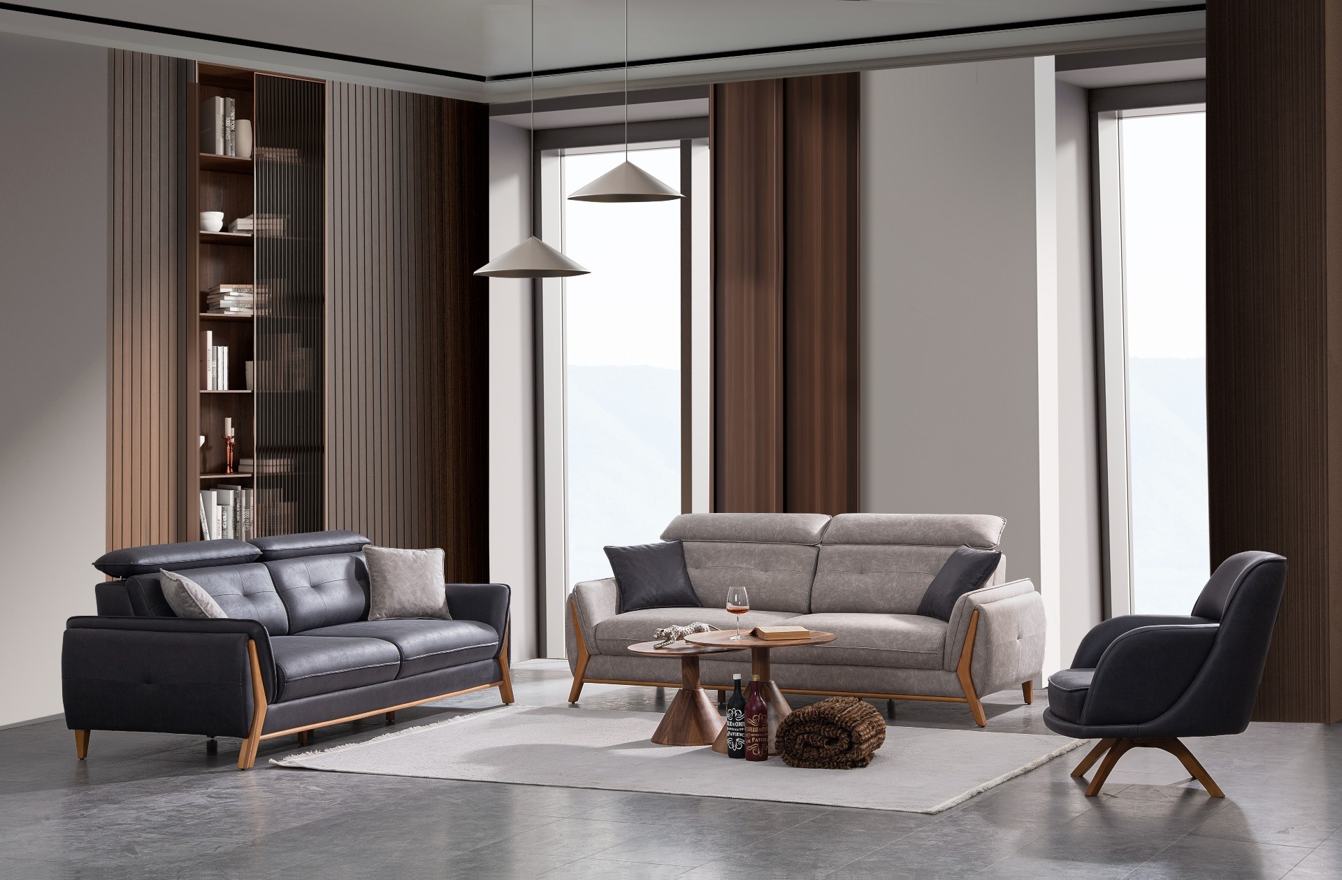 Rio Ayarlanabilir Sırt Mekanizmalı Koltuk Takımı - InNature Home