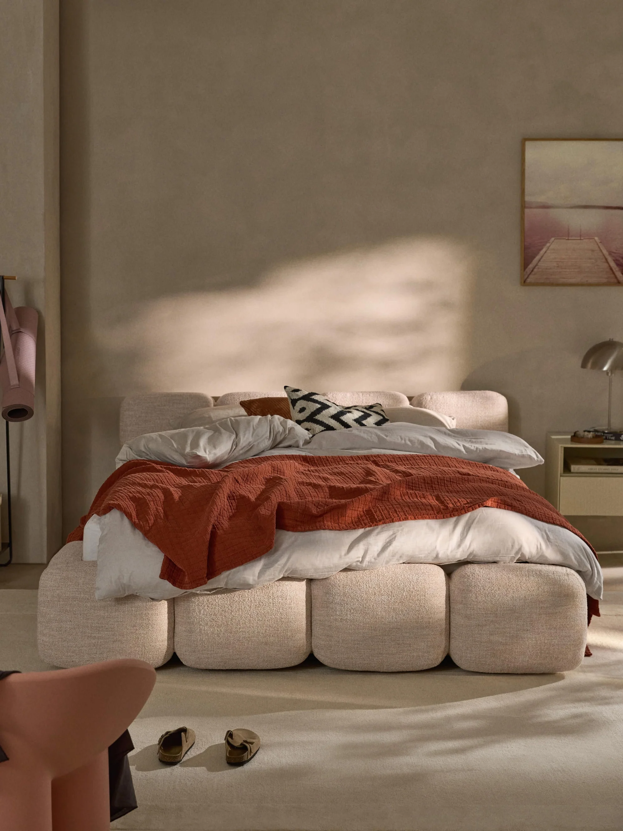 Sofia Bazalı Karyola - InNature Home  - Şeftali