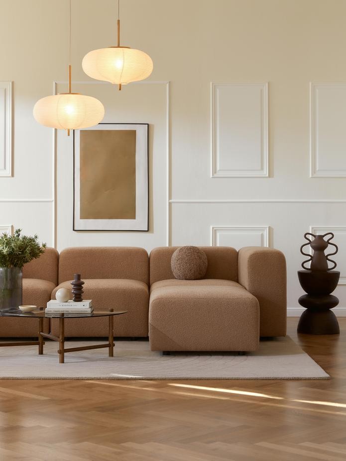 Lena Yuvarlak Teddy Kırlent - InNature Home - Kahverengi