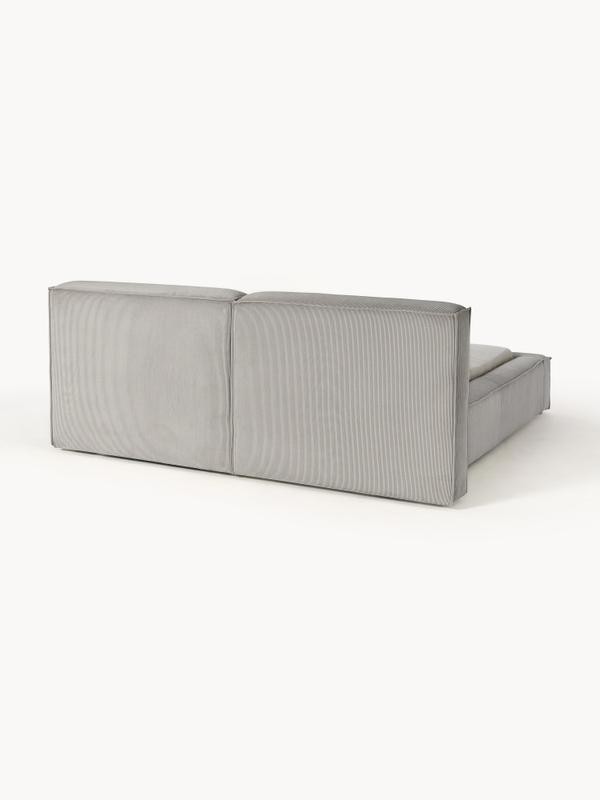 Soft, Çift Kişilik Karyola - InNature Home - Gri, Fitilli Kadife
