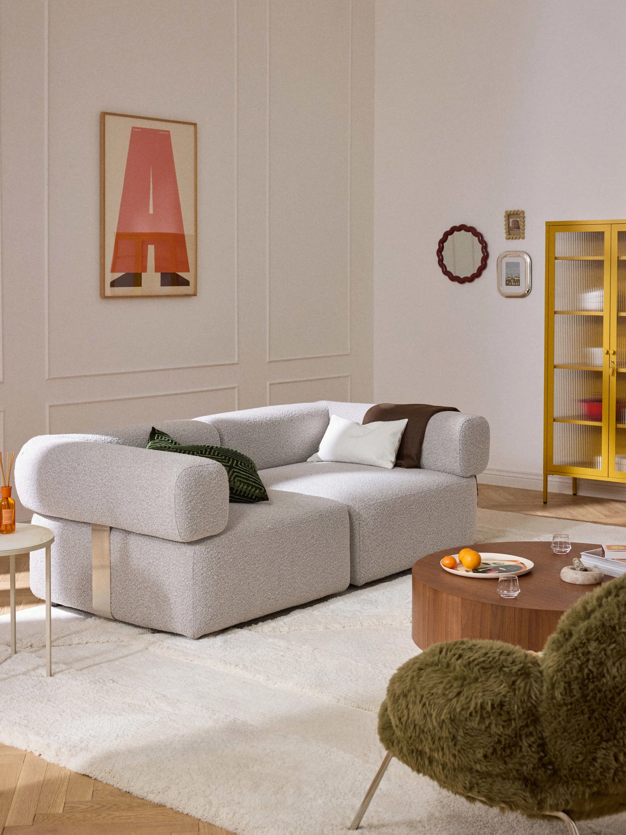 Sofia Modüler Kanepe 2-3 Kişilik - INNATURE  - Gri