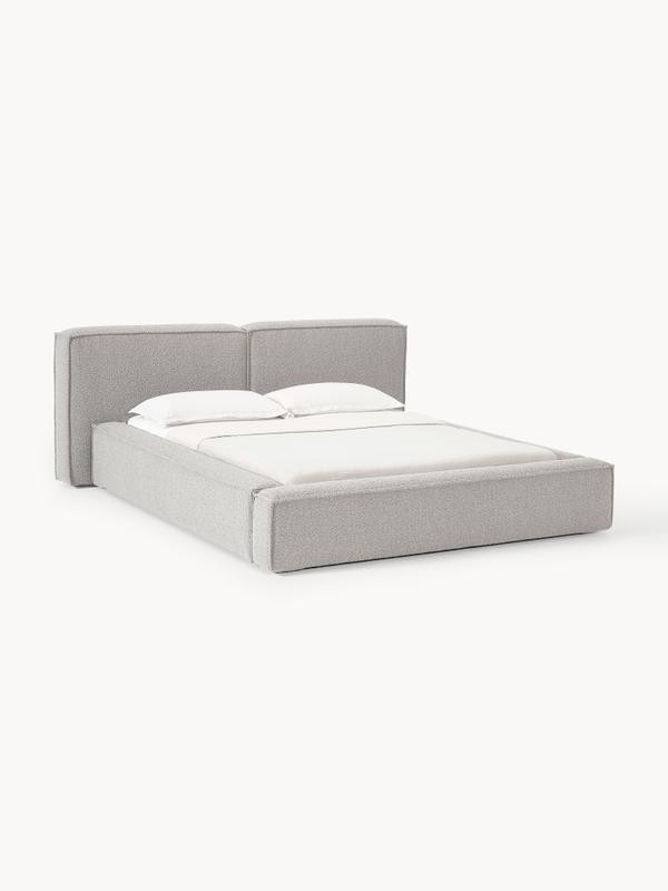 Soft, Çift Kişilik Karyola - InNature Home - Gri, Bukle