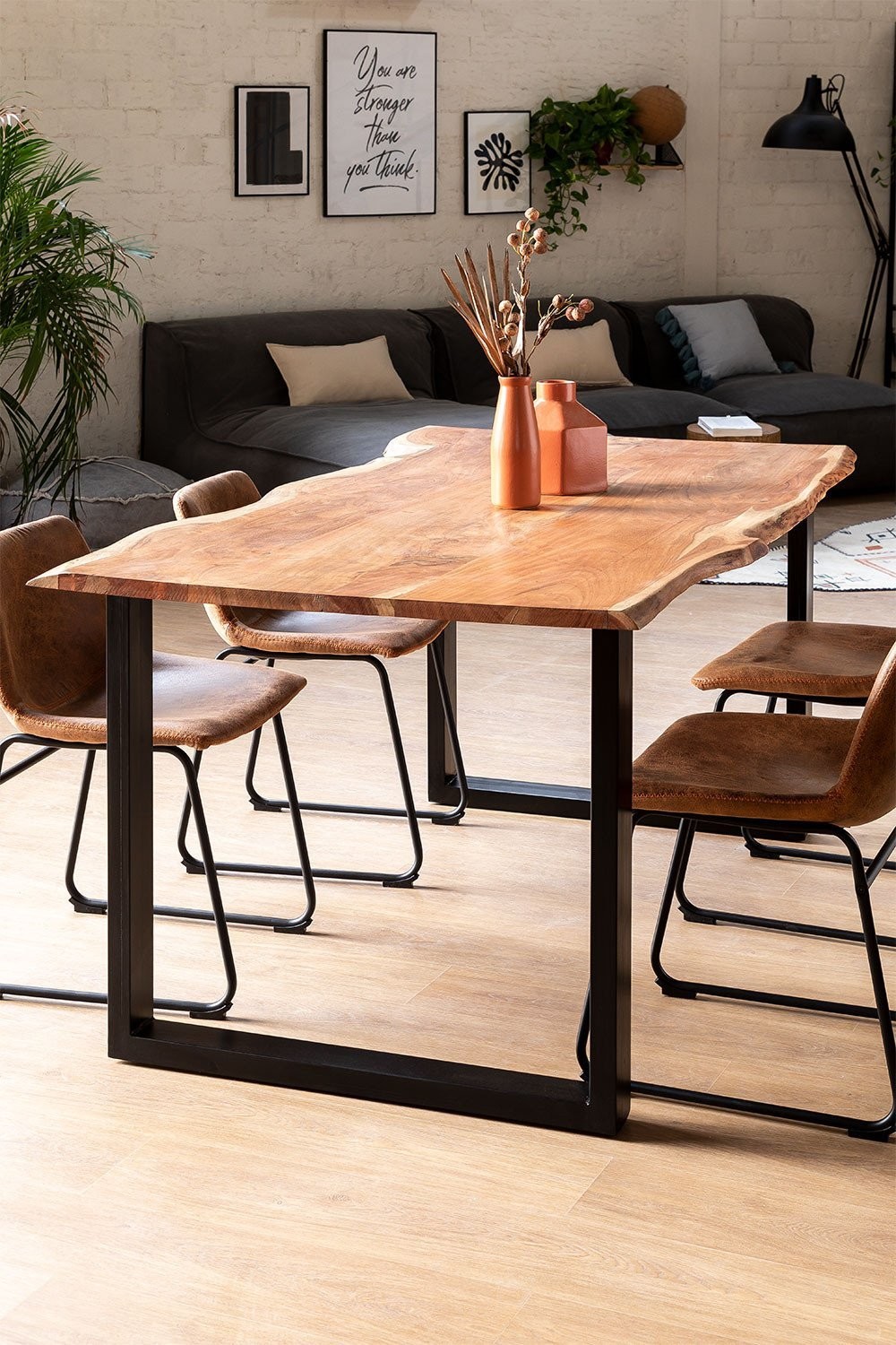 Flow Walnut Wood Table - InNature Home