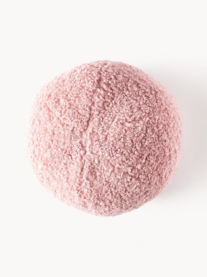 Lena Yuvarlak Teddy Kırlent - InNature Home - Pembe