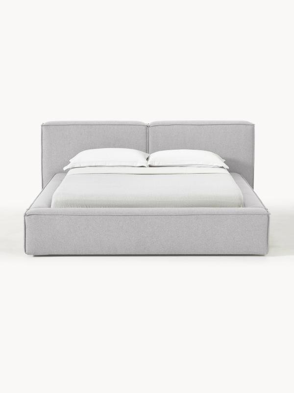 Soft, Çift Kişilik Karyola - InNature Home - Gri, Keten
