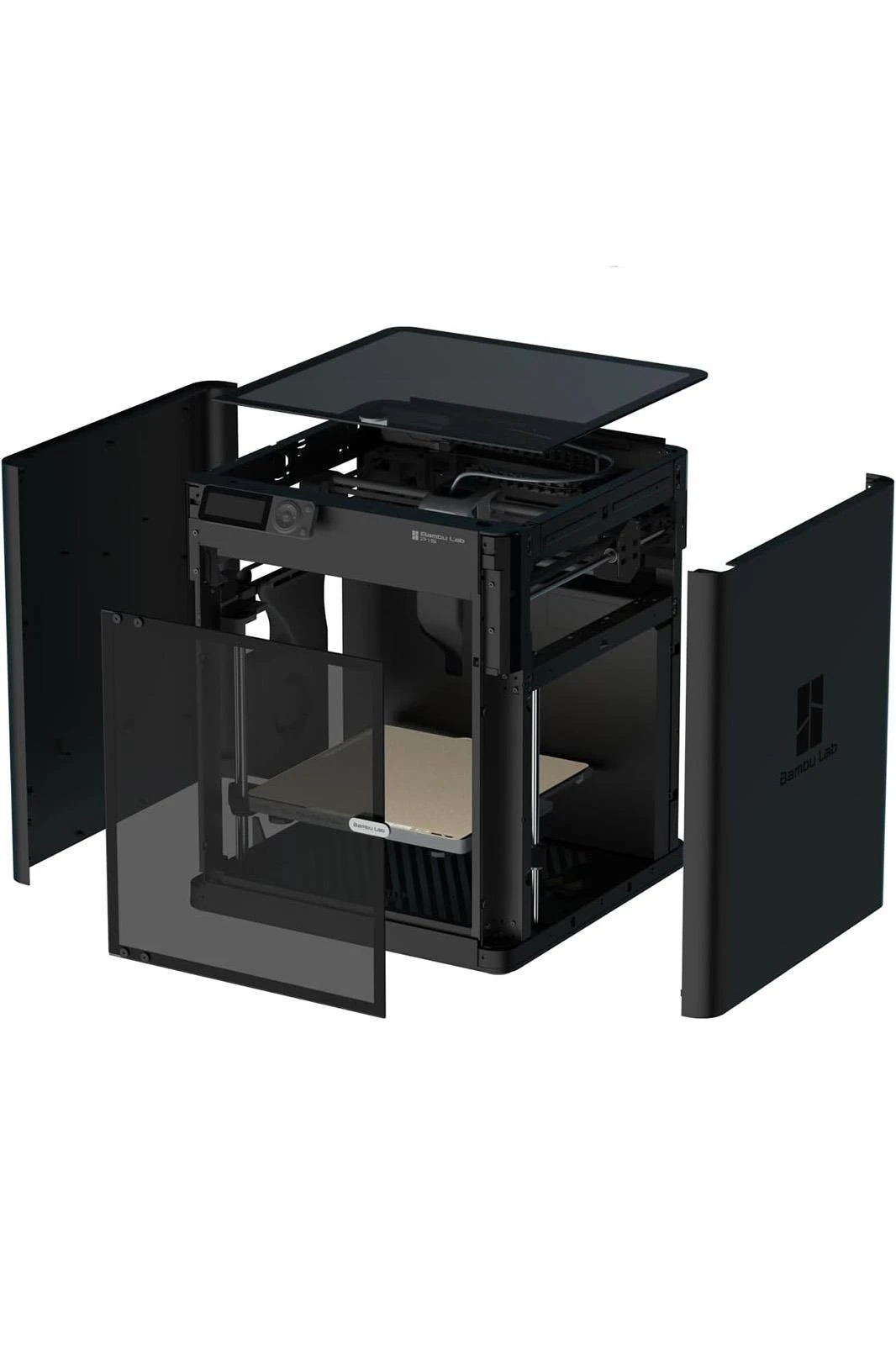 Bambu Lab P1S kapalı kasa CoreXY iç yapı