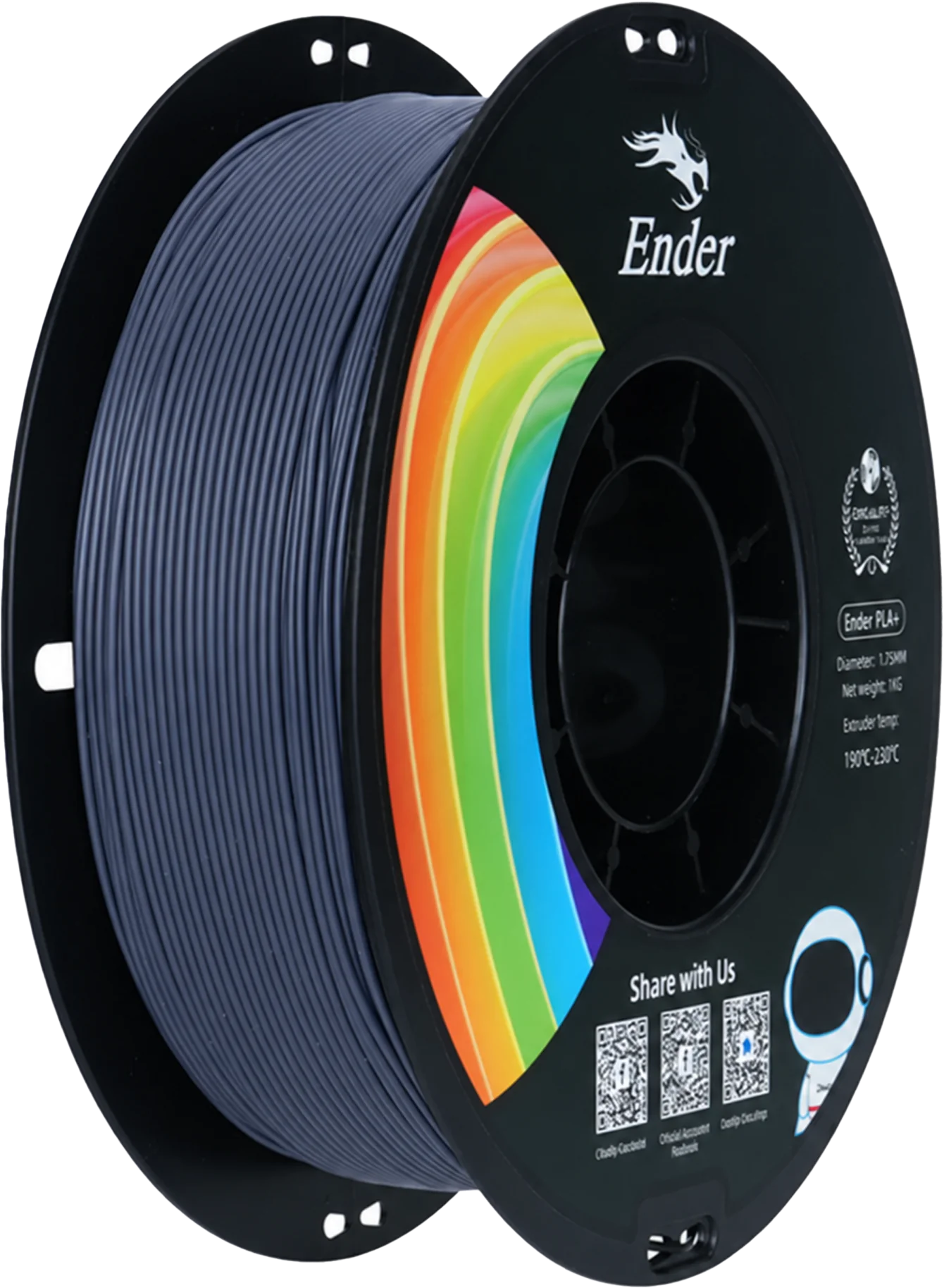 Creality Ender PLA+ 1.75 mm 1 kg Gri filament makarası – FIXX3D