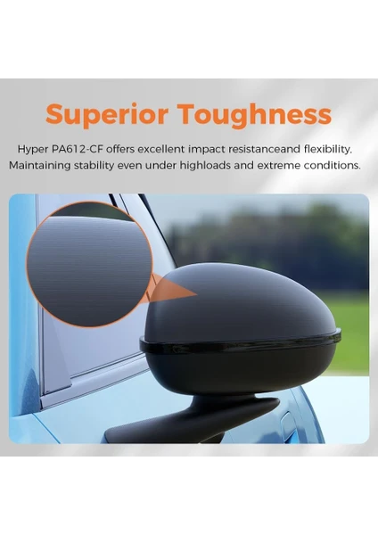 Creality Hyper PA612-CF üstün tokluk ve karbon fiber yüzey