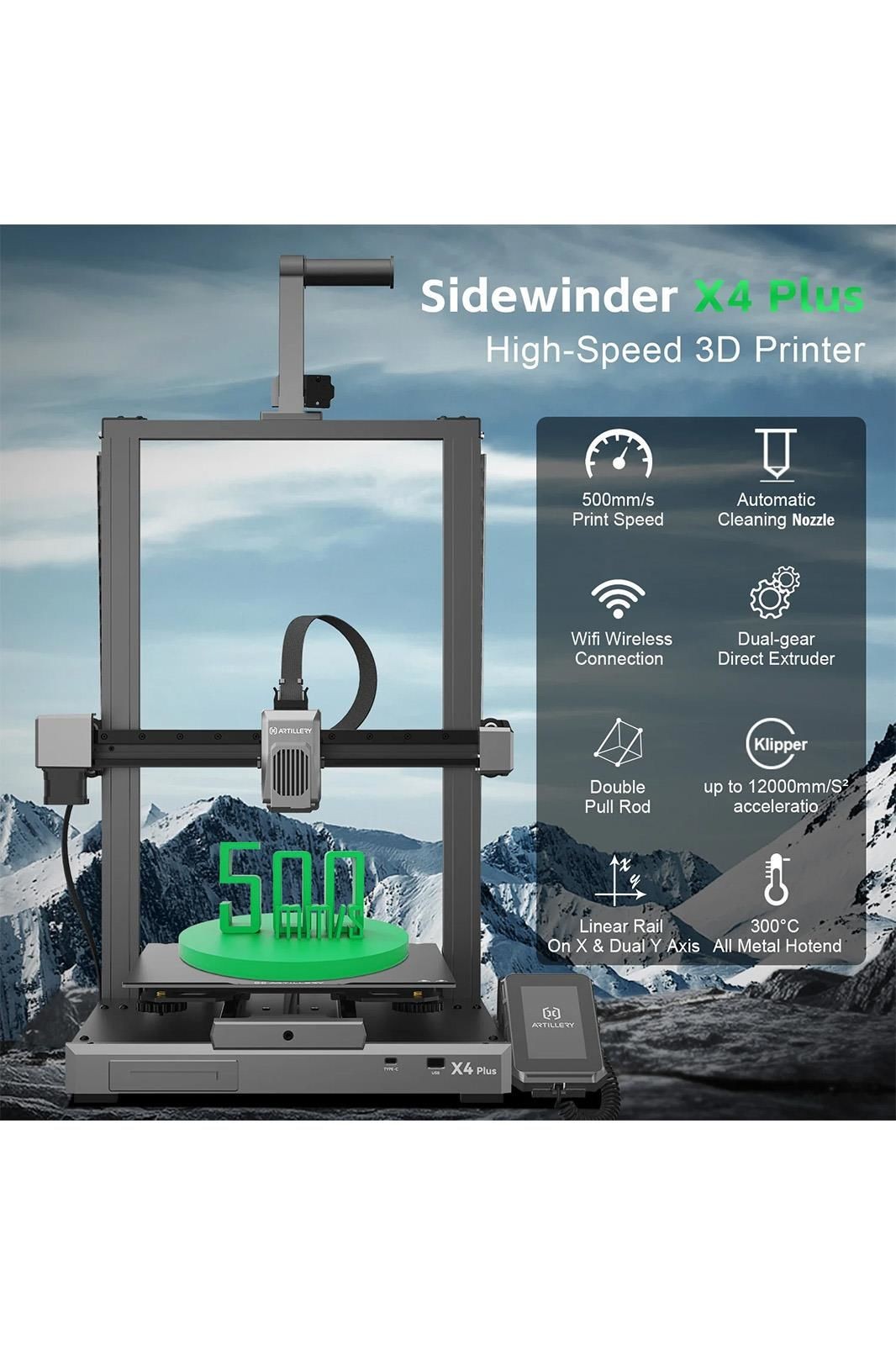Artillery Sidewinder X4 Plus 3D Yazıcı