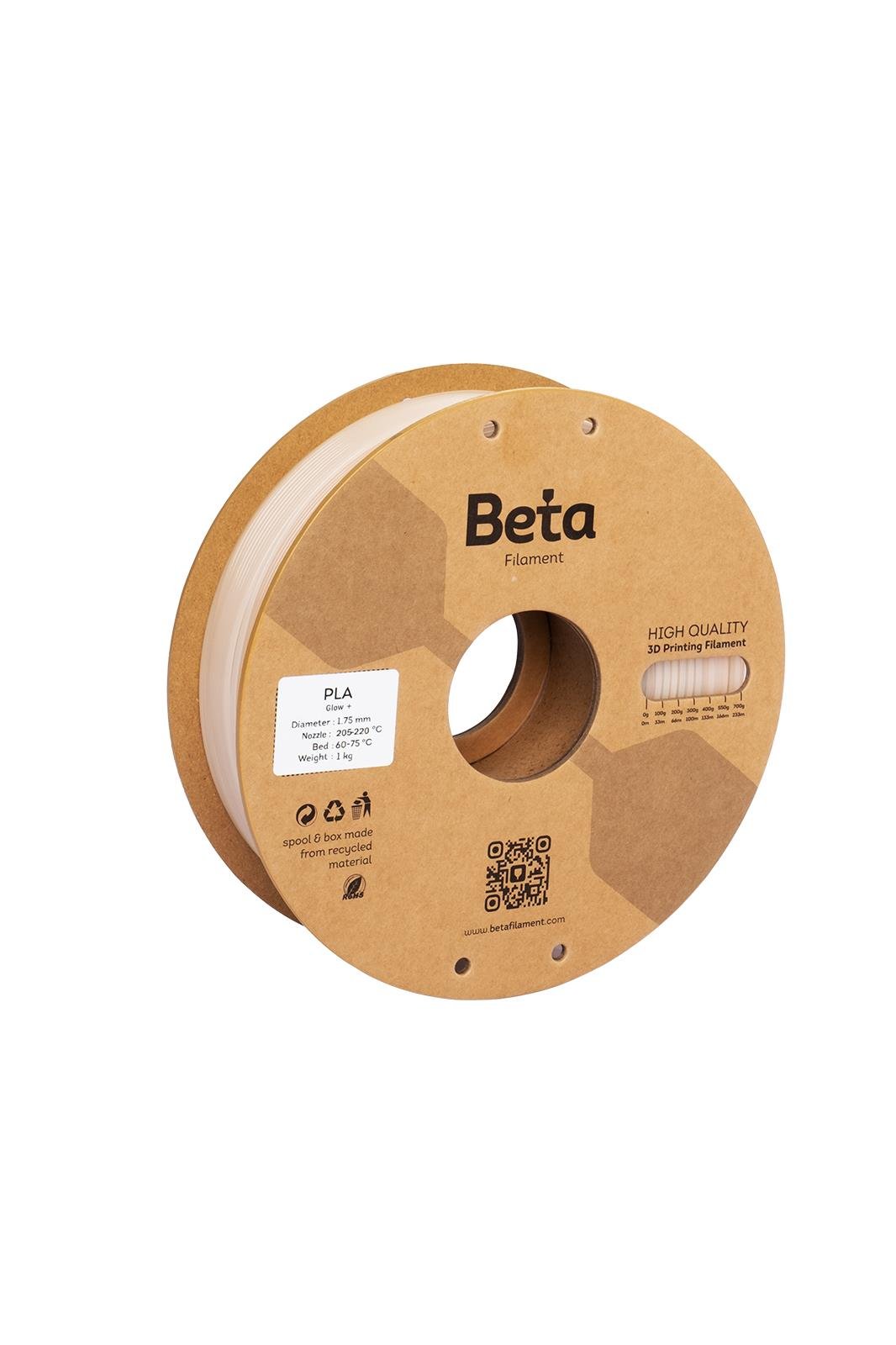 Beta PLA Ultra-Glow Filament 1.75mm 1kg ürün görseli