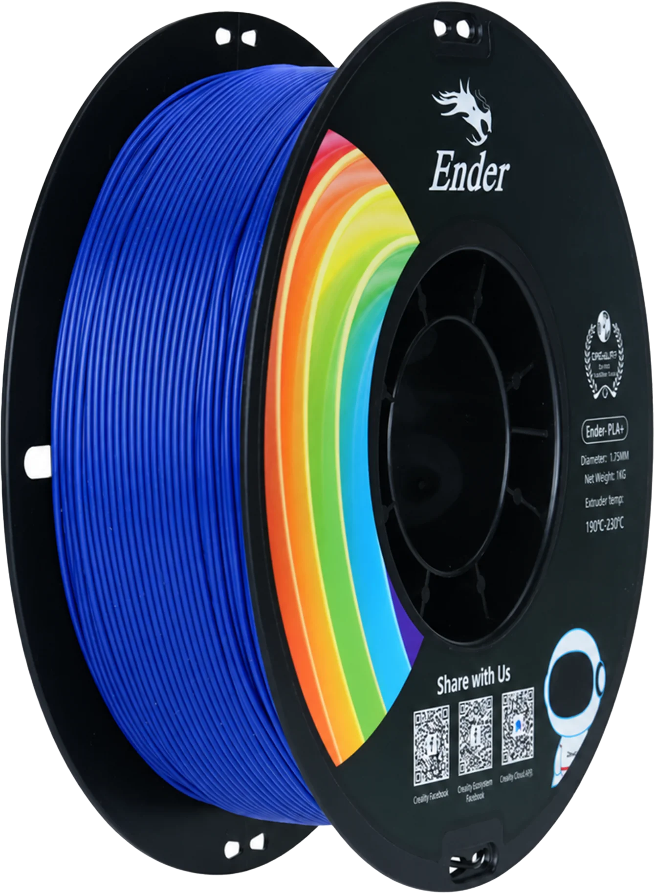 Creality Ender PLA+ 1.75 mm 1 kg Koyu Mavi filament makarası – FIXX3D