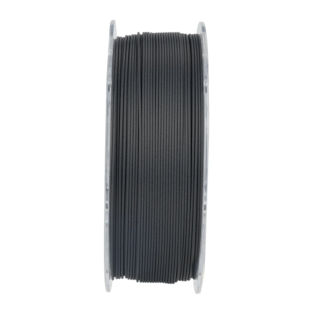 Creality Hyper PA6-CF karbon fiber filament düzgün sarım yakın plan