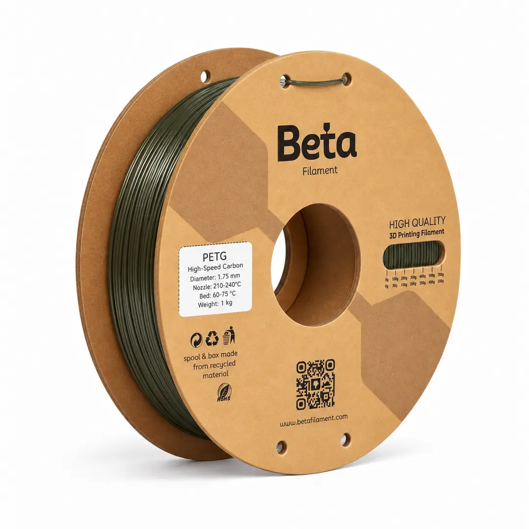 Beta PETG High-Speed Carbon filament makarası